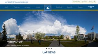 uaf.edu screenshot