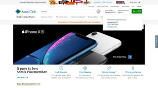 samsclub.com screenshot