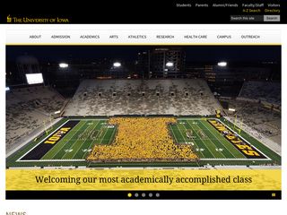 uiowa.edu screenshot