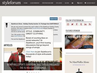styleforum.net screenshot