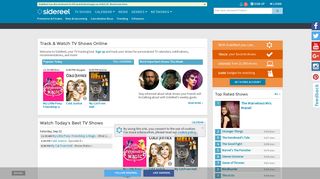 sidereel.com screenshot
