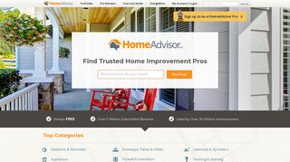 homeadvisor.com screenshot