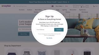 wayfair.com screenshot