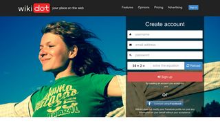 wikidot.com screenshot