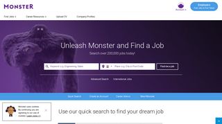 monster.co.uk screenshot