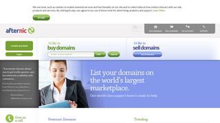 afternic.com screenshot