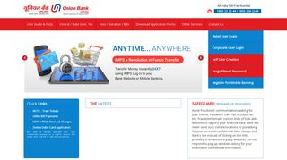 unionbankonline.co.in screenshot