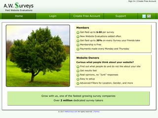 awsurveys.com screenshot