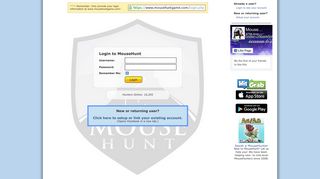 mousehuntgame.com screenshot