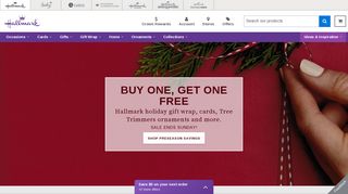 hallmark.com screenshot