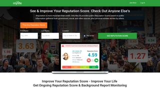 mylife.com screenshot