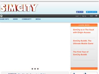 simcity.com screenshot