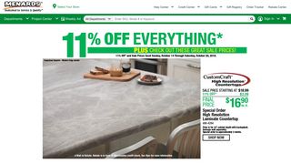 menards.com screenshot