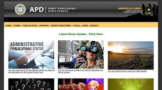 armypubs.army.mil screenshot