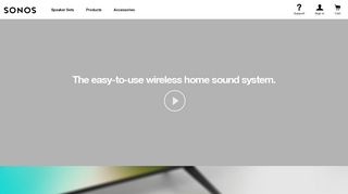sonos.com screenshot