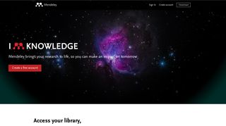 mendeley.com screenshot
