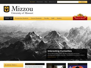 missouri.edu screenshot