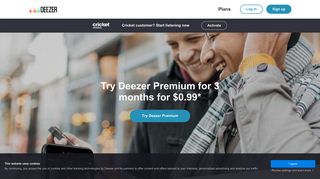 deezer.com screenshot