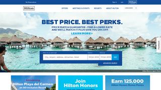 hilton.com screenshot