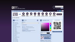 qrstuff.com screenshot