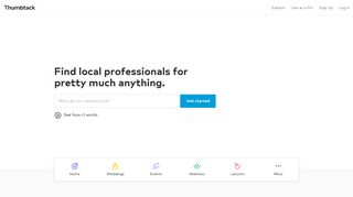 thumbtack.com screenshot