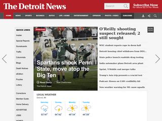 detroitnews.com screenshot