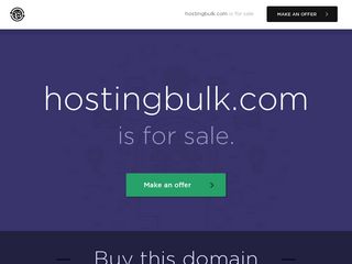 hostingbulk.com screenshot