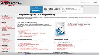 cprogramming.com screenshot
