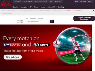 virginmedia.com screenshot