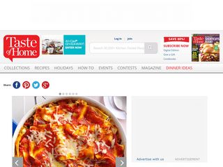 tasteofhome.com screenshot
