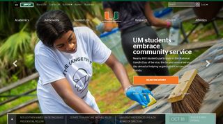 miami.edu screenshot