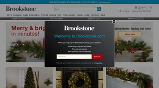 brookstone.com screenshot