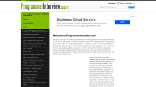 programmerinterview.com screenshot