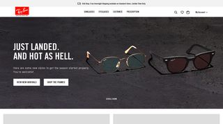 ray-ban.com screenshot