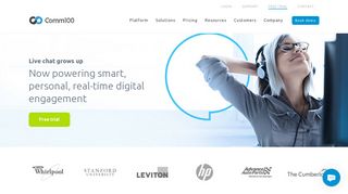 comm100.com screenshot