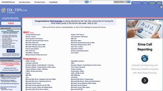 tek-tips.com screenshot