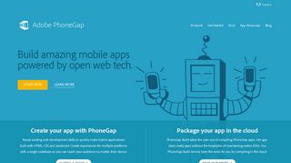 phonegap.com screenshot
