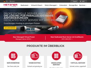hetzner.de screenshot