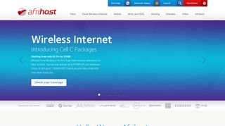 afrihost.com screenshot