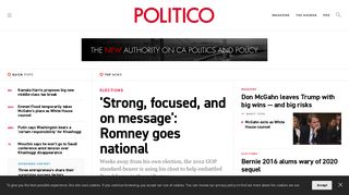 politico.com screenshot