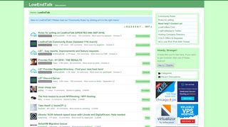 lowendtalk.com screenshot