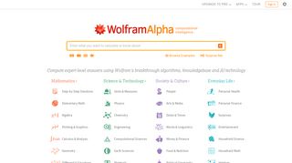 wolframalpha.com screenshot