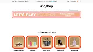 shopbop.com screenshot