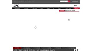 ufc.com screenshot