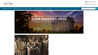 lds.org screenshot
