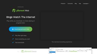 utorrent.com screenshot