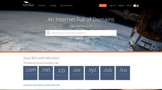 moniker.com screenshot