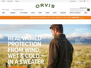 orvis.com screenshot
