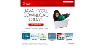 java.com screenshot