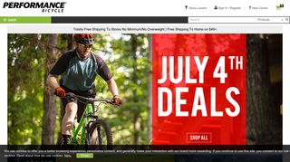 performancebike.com screenshot